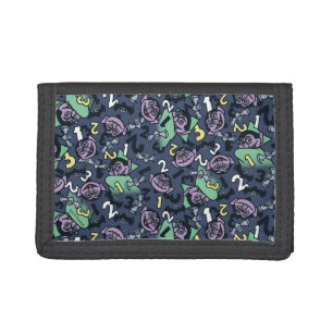 Sesame Sesame   Count von Count Doodle Pattern Trifold Wallet