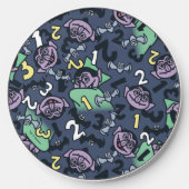 Sesame Sesame | Count von Count Doodle Pattern Wireless Charger (Front)