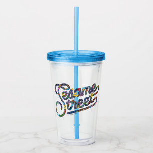 Sesame Sesame Doodle Logo Acrylic Tumbler