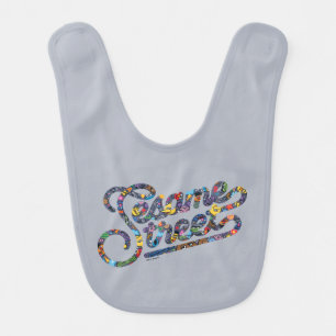 Sesame Sesame Doodle Logo Baby Bib