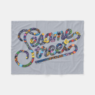Sesame Sesame Doodle Logo Fleece Blanket