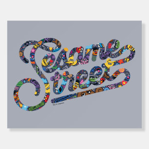 Sesame Sesame   Doodle Logo Foam Board