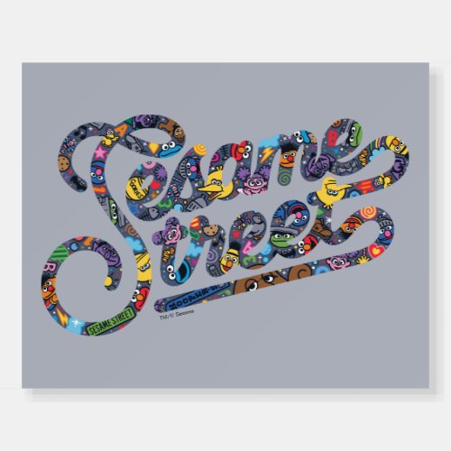 Sesame Sesame  Doodle Logo Foam Board