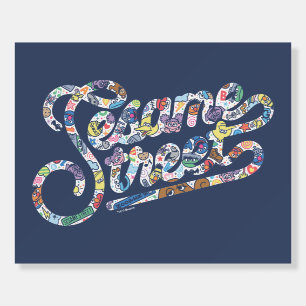 Sesame Sesame Doodle Logo Foam Board