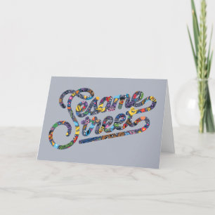 Sesame Sesame Doodle Logo Holiday Card