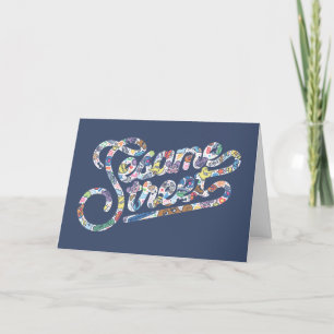 Sesame Sesame Doodle Logo Holiday Card