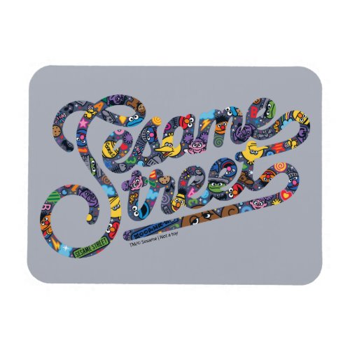 Sesame Sesame  Doodle Logo Magnet