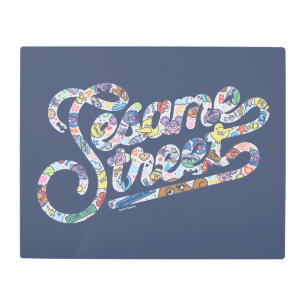 Sesame Sesame   Doodle Logo Metal Print