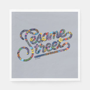 Sesame Sesame   Doodle Logo Napkins
