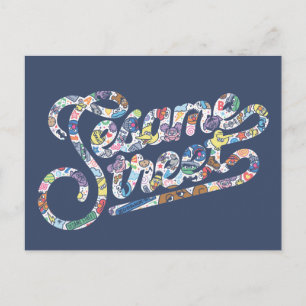 Sesame Sesame   Doodle Logo Postcard