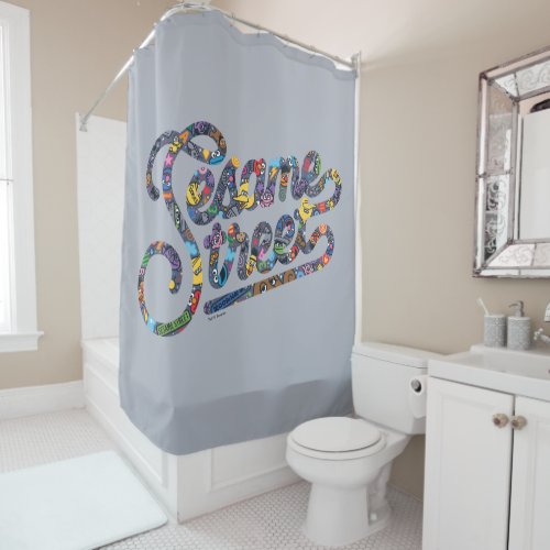 Sesame Sesame  Doodle Logo Shower Curtain