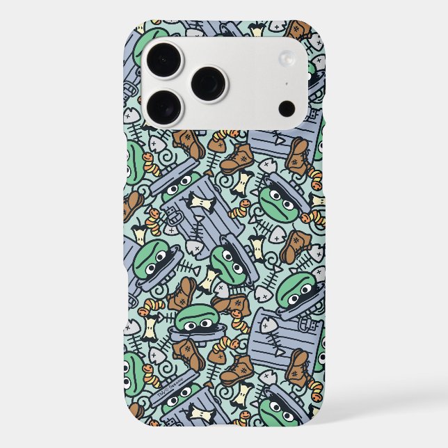 Sesame Sesame | Oscar the Grouch Pattern Case-Mate iPhone Case (Back)