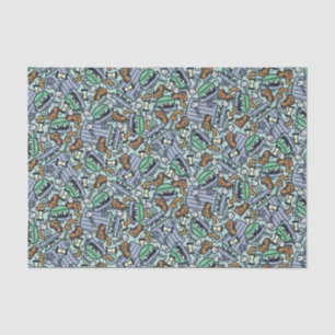 Sesame Sesame Oscar the Grouch Pattern Tissue Paper