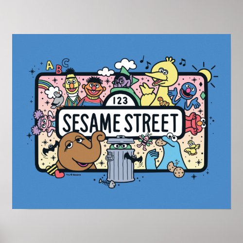 Sesame Sesame  Sesame Pals Doodle Sign