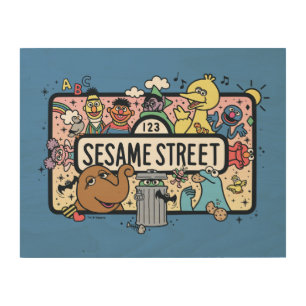 Sesame Sesame Sesame Pals Doodle Sign
