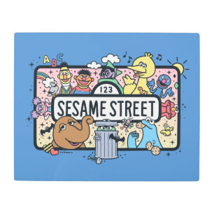 Sesame Sesame Sesame Pals Doodle Sign