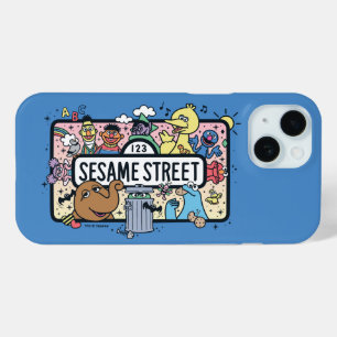 Sesame Sesame Sesame Pals Doodle Sign iPhone 15 Case