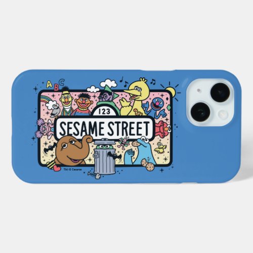 Sesame Sesame  Sesame Pals Doodle Sign iPhone 15 Case