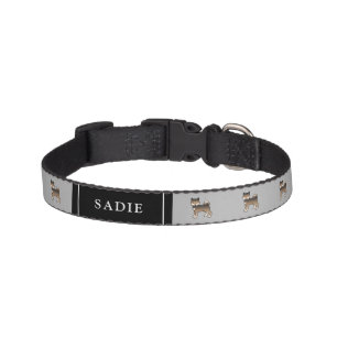 Sesame Shiba Inu Cartoon Dogs With Name Pet Collar