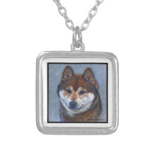 Sesame Shiba Inu Fine Art Pendant