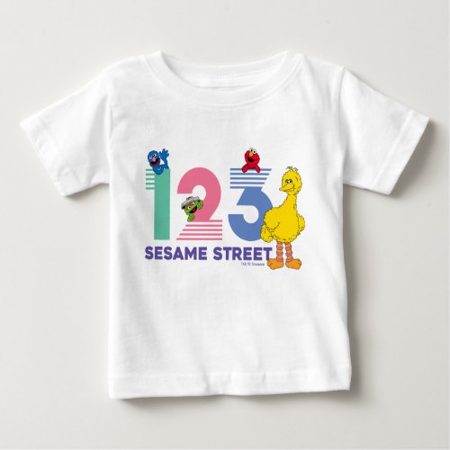 Sesame Street 123 Baby T_Shirt