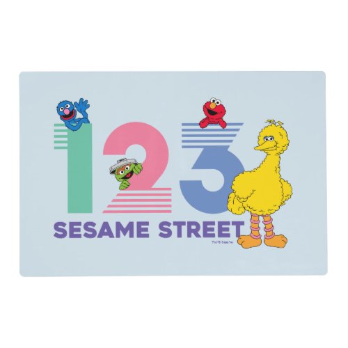 Sesame Street 123 Placemat