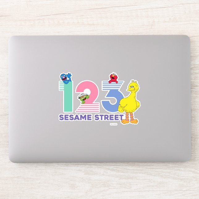 Sesame Street 123 Sticker (Computer)
