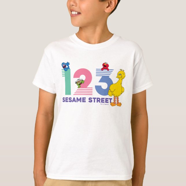 Sesame Street 123 T-Shirt (Front)