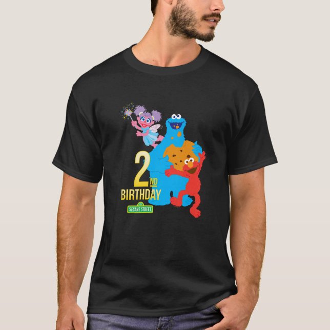 Sesame Street 2nd Birthday Premium T-Shirt (Front)