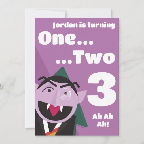 Sesame Street 3rd Third Birthday Party Invitation