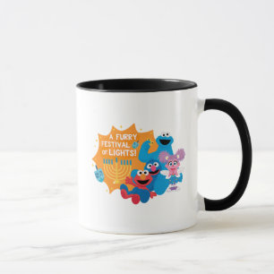 Sesame Street A Furry Festival of Lights! Mug