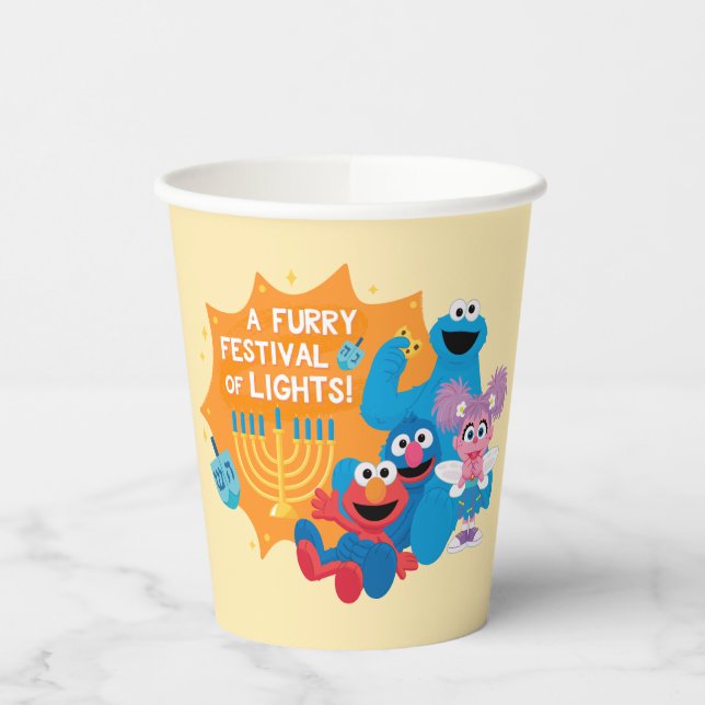 Sesame Street | A Furry Festival of Lights! Paper Cups (Left)