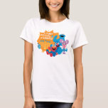 Sesame Street | A Furry Festival of Lights! T-Shirt<br><div class="desc">Celebrate Hanukkah with your favorite Sesame Street friends in this delightful “A Furry Festival of Lights!” design! Featuring Cookie Monster, Elmo, Grover, and Abby Cadabby, this festive illustration captures the joy and warmth of the holiday season. Surrounded by a glowing menorah, playful dreidels, and cheerful smiles, this design is perfect...</div>