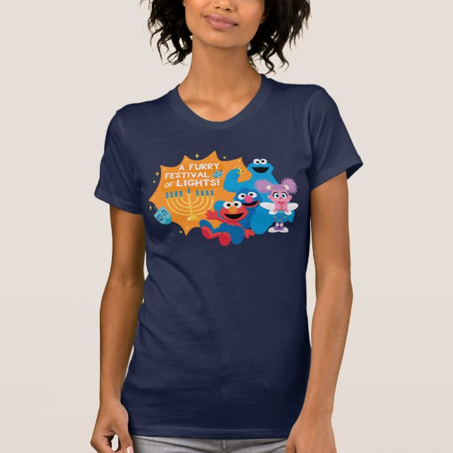Sesame Street | A Furry Festival of Lights! T-Shirt (Front)