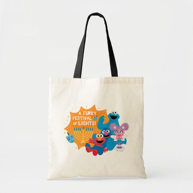 Sesame Street | A Furry Festival of Lights! Tote Bag (Front)