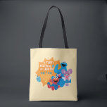 Sesame Street | A Furry Festival of Lights! Tote Bag<br><div class="desc">Celebrate Hanukkah with your favorite Sesame Street friends in this delightful “A Furry Festival of Lights!” design! Featuring Cookie Monster, Elmo, Grover, and Abby Cadabby, this festive illustration captures the joy and warmth of the holiday season. Surrounded by a glowing menorah, playful dreidels, and cheerful smiles, this design is perfect...</div>