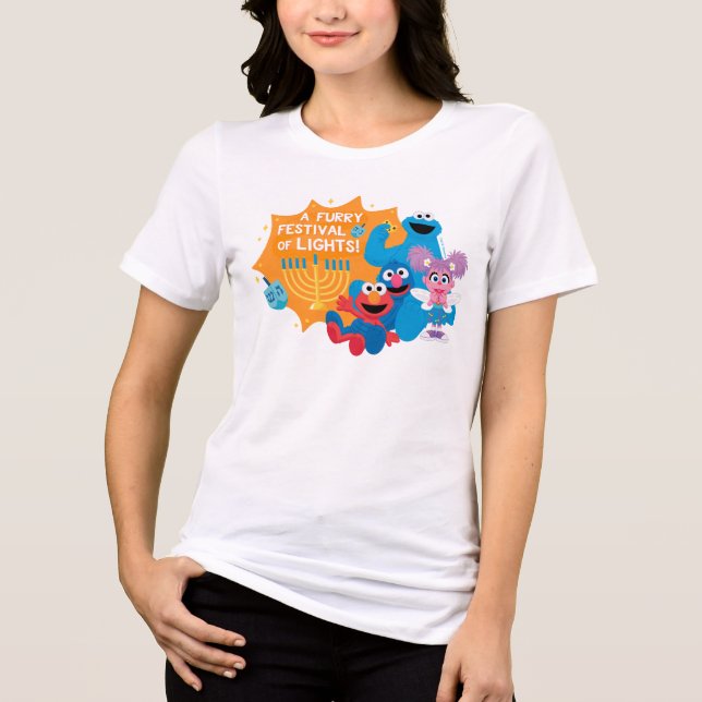 Sesame Street | A Furry Festival of Lights! Tri-Blend Shirt (Front)