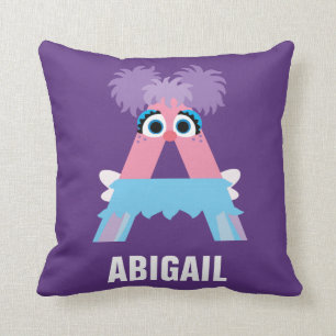 Sesame Street A is for Abby Throw Pillow