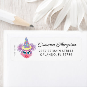 Sesame Street Abby Cadabby Confetti Birthday Label
