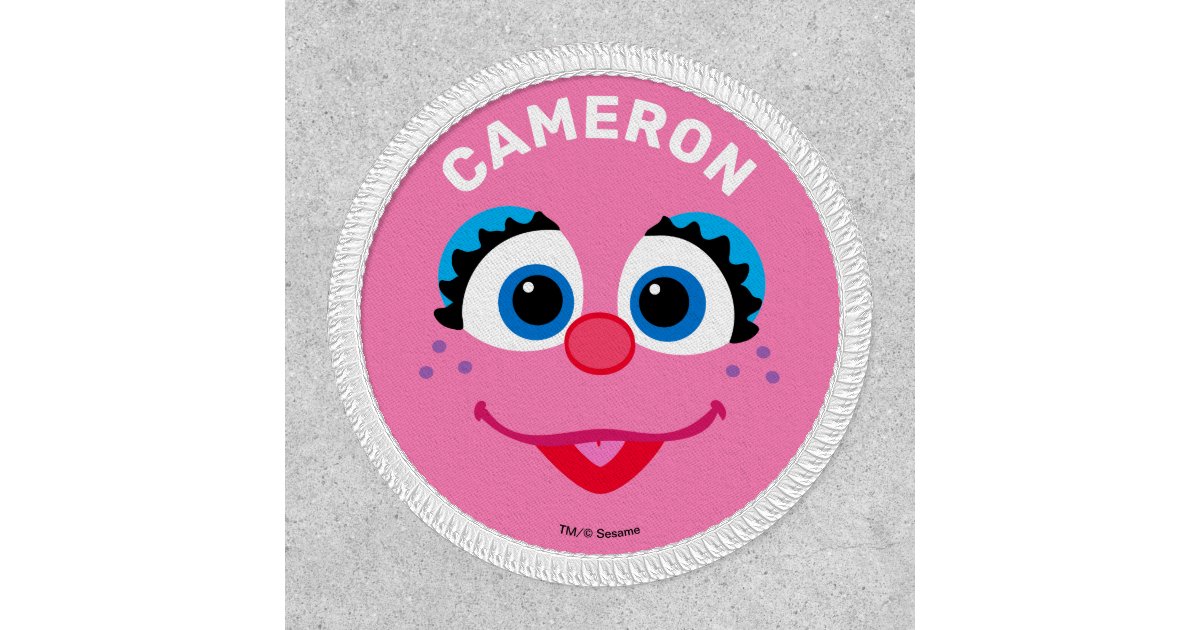 sesame street abby cadabby face patch zazzle