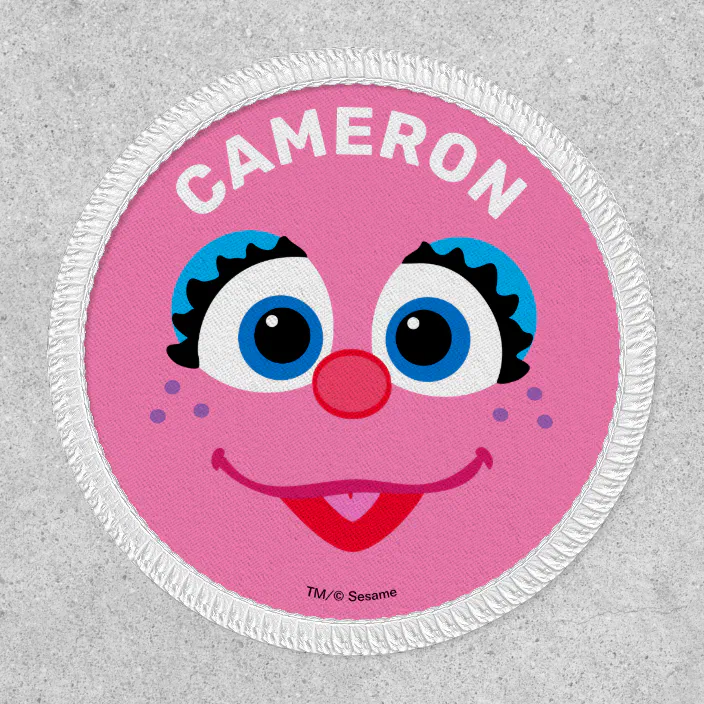 personalized sesame street abby cadabby face patch zazzle com