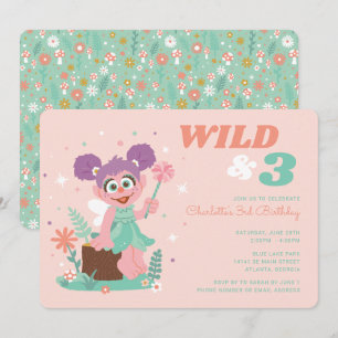 Sesame Street - Abby Cadabby Wild & Three Invitation