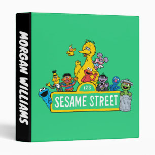 Sesame Street Add Your Name 3 Ring Binder