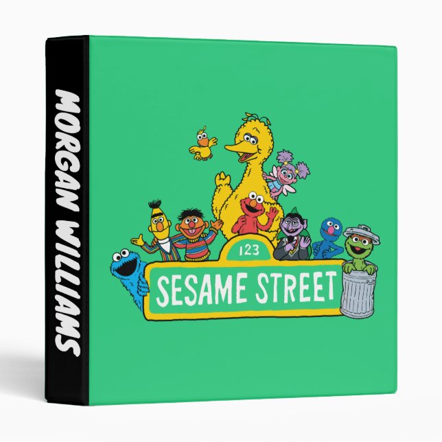 Sesame Street | Add Your Name 3 Ring Binder (Front/Spine)