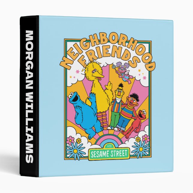Sesame Street | Add Your Name 3 Ring Binder (Front/Spine)