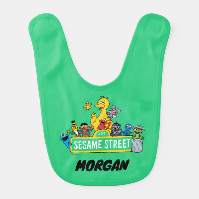 Sesame Street | Add Your Name Baby Bib (Front)