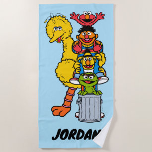 Sesame Street Add Your Name Beach Towel