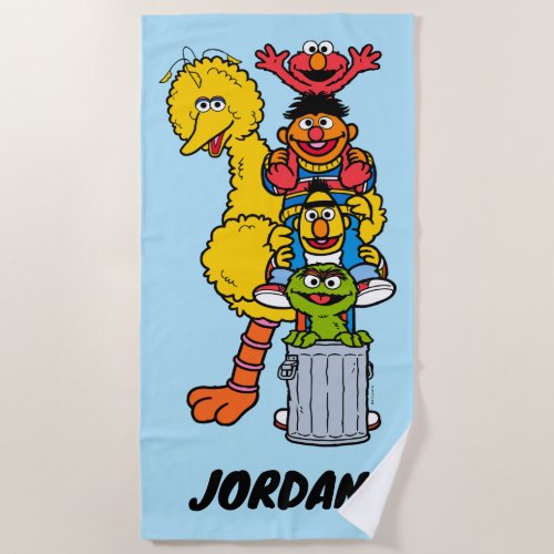 Sesame Street  Add Your Name Beach Towel