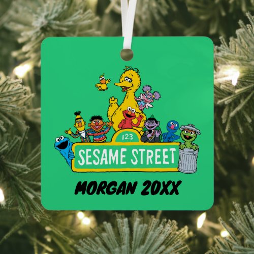 Sesame Street  Add Your Name Metal Ornament