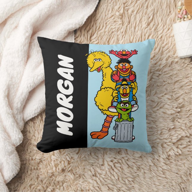 Sesame Street | Add Your Name Throw Pillow (Blanket)